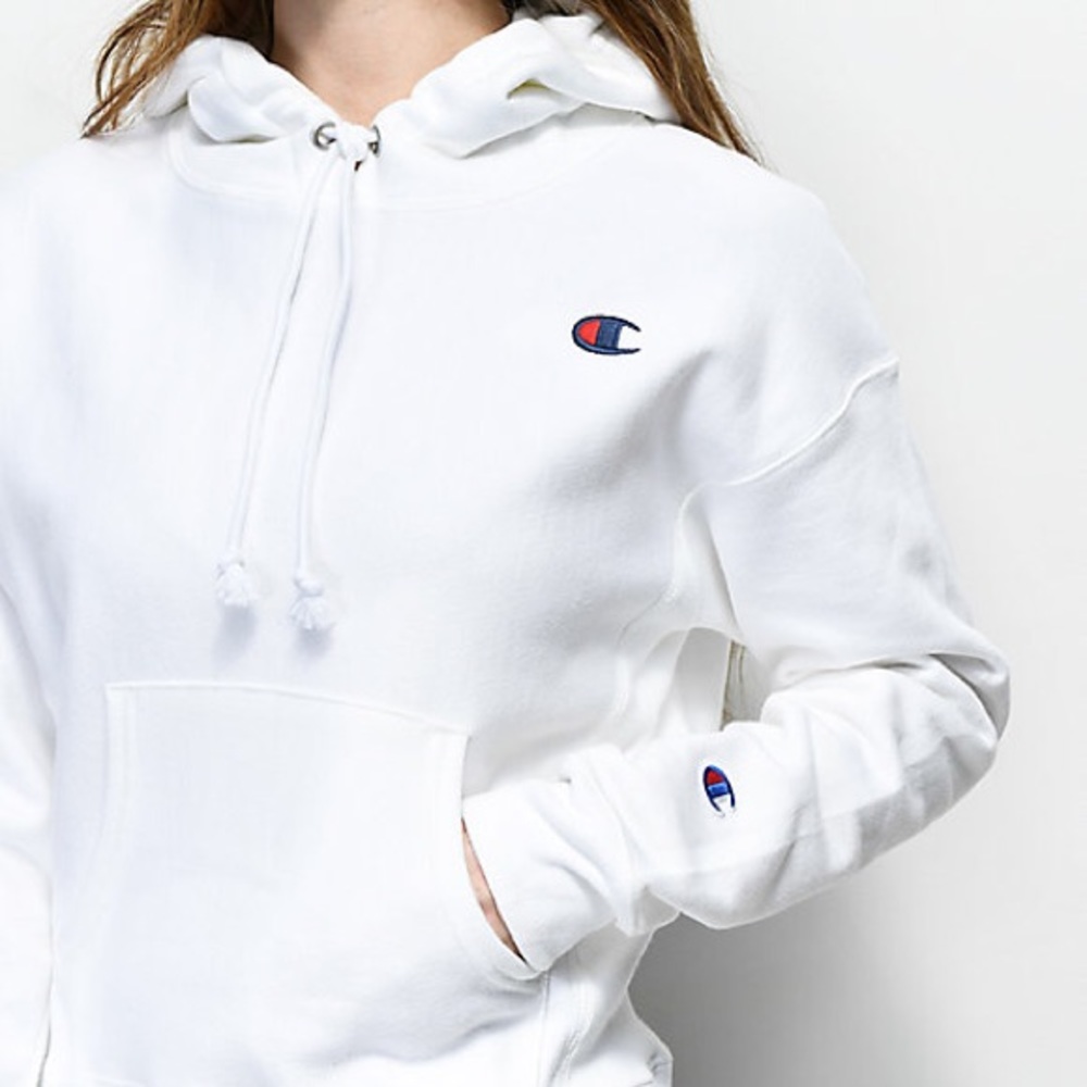 🆕 CHAMPION Women’s Weave Hoodie - White